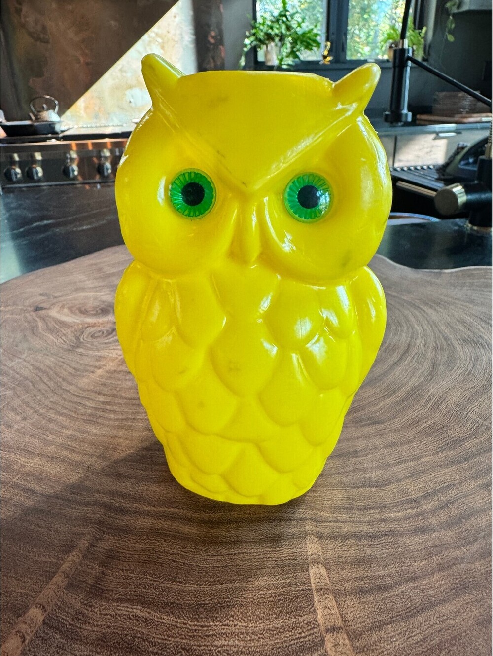Vintage 1970s Blow Mold Owl Light Cover Replacement – Yellow